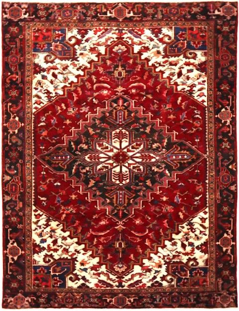 Rot Persien Heriz  282 x 204 cm