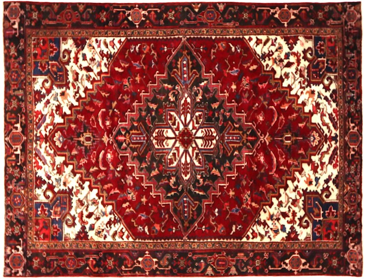 Rot Persien Heriz  282 x 204 cm