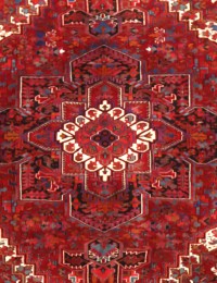 Red  Persia Heriz  370 x 307 cm