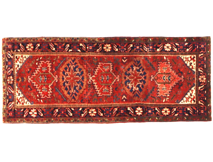 Rouge Persan Heriz  270 x 115 cm