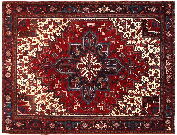 Rot Persien Heriz  262 x 232 cm