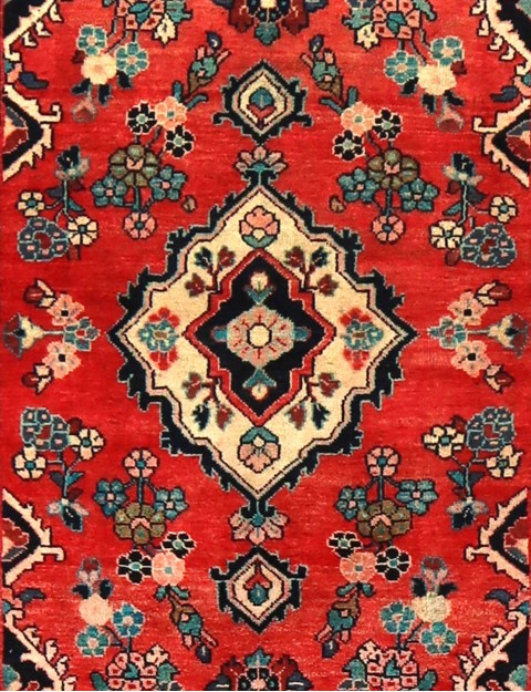 Rood Perzië Hamadan  176 x 95 cm