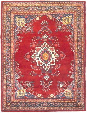 Röda Persien Hamadan  254 x 132 cm