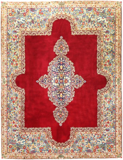 Red  Persia Kerman  326 x 248 cm