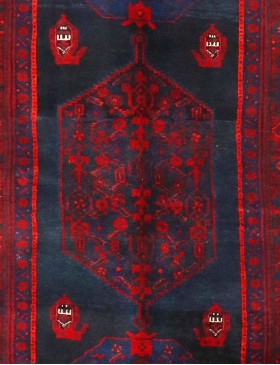 Blå Persien Hamadan  255 x 178 cm