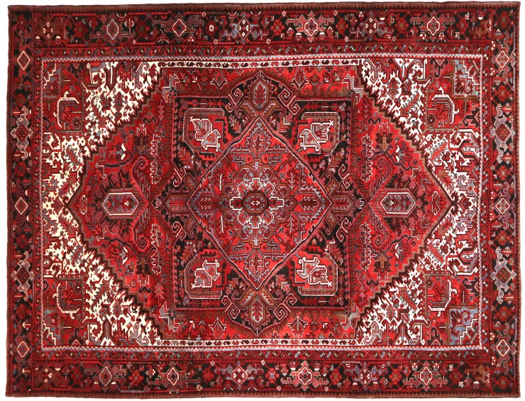 Punainen Persia Heriz  390 x 300 cm