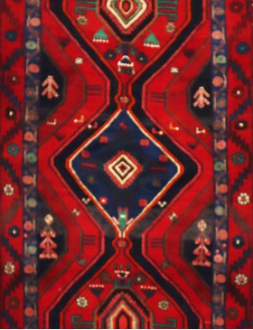 Rot Persien Hamadan  211 x 123 cm