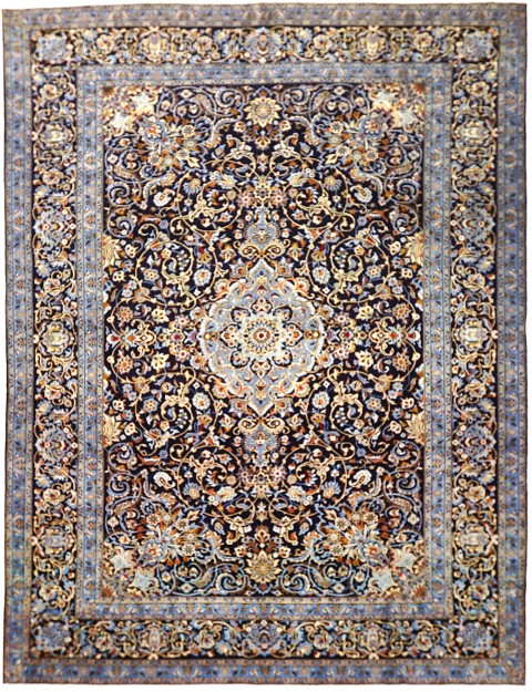 Bleu Persan Keshan  407 x 296 cm