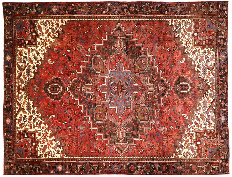 Röda Persien Heriz  388 x 293 cm