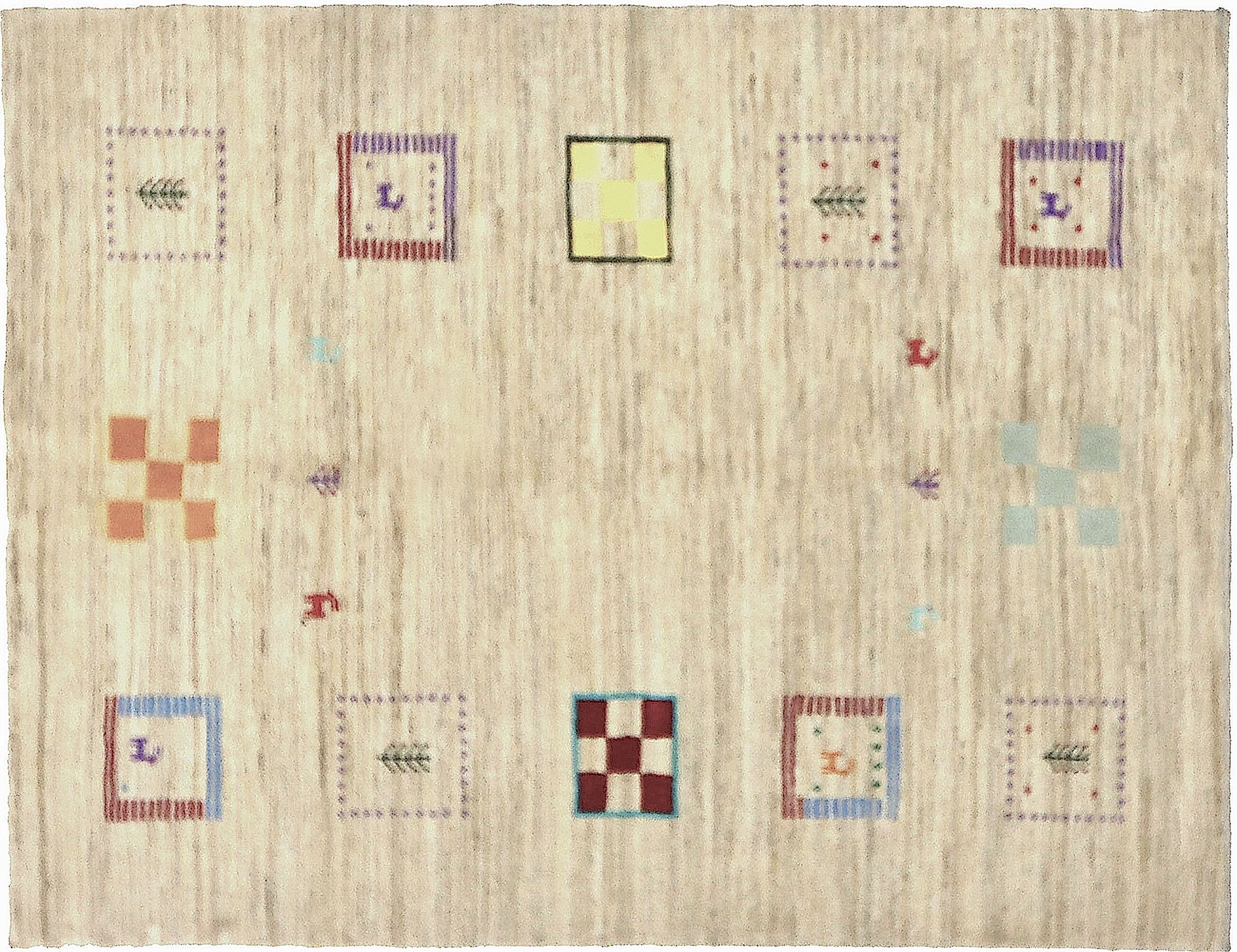 Gabbeh Persan  beige <br/>203 x 150 cm