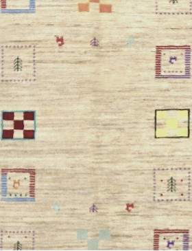 Beige Persien Persisk Gabbeh  203 x 150 cm