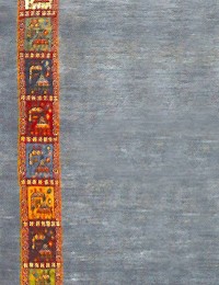 Blå Persien Persisk Gabbeh  239 x 177 cm