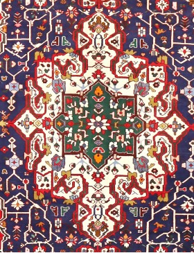 Blauw Perzië Bakhtiar Patina  310 x 223 cm