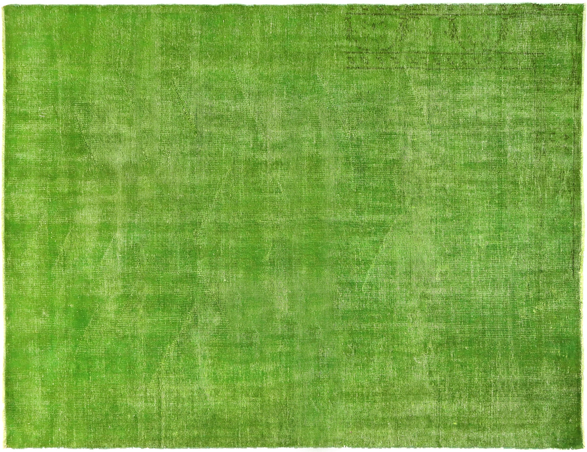 Vert Turc Tapis vintage 270 x 180 cm - Tapis fait main unique