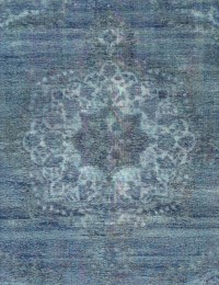 Blå Turkiet vintage matta  290 x 197 cm