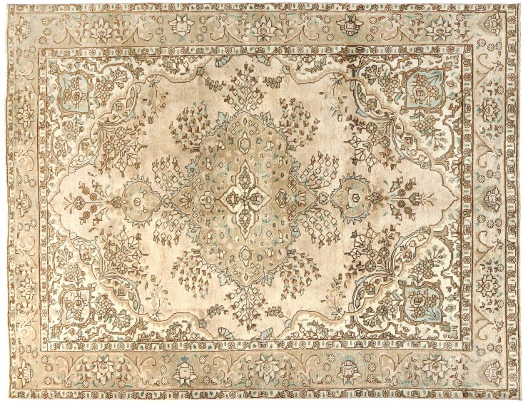 Beige Persien vintage matta  260 x 194 cm