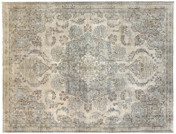 Blå Turkiet vintage matta  320 x 215 cm