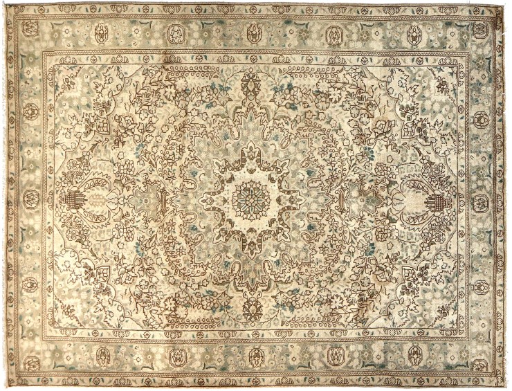 Beige Persien vintage matta  297 x 202 cm