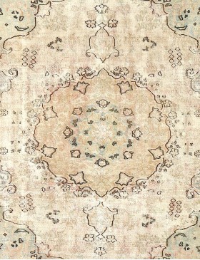 Beige Persien Persisk vintage matta  285 x 188 cm