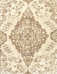 Beige Persien Persisk vintage matta 299 x 191 cm - view 4