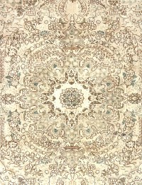 Beige Persien Persisk vintage matta  296 x 197 cm
