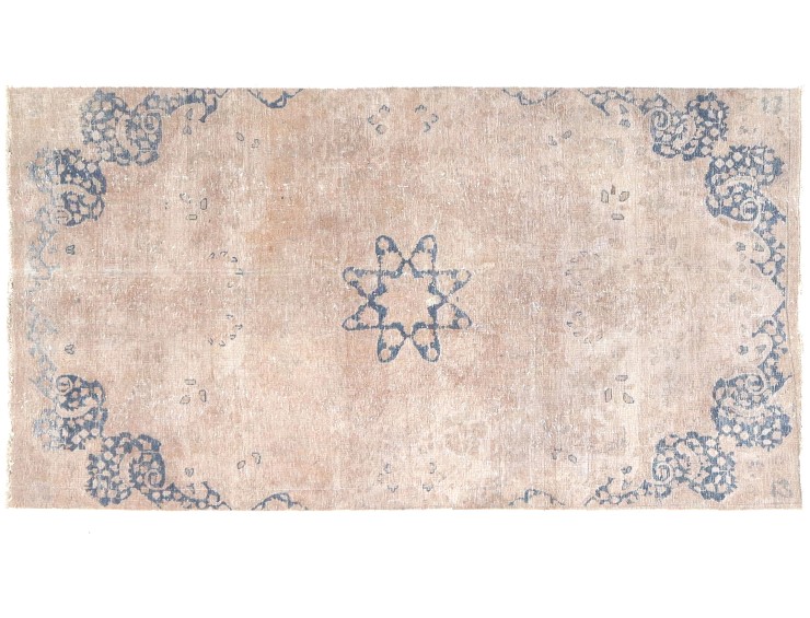 Purper Perzië Perzisch Vintage Tapijt 217 x 123 cm