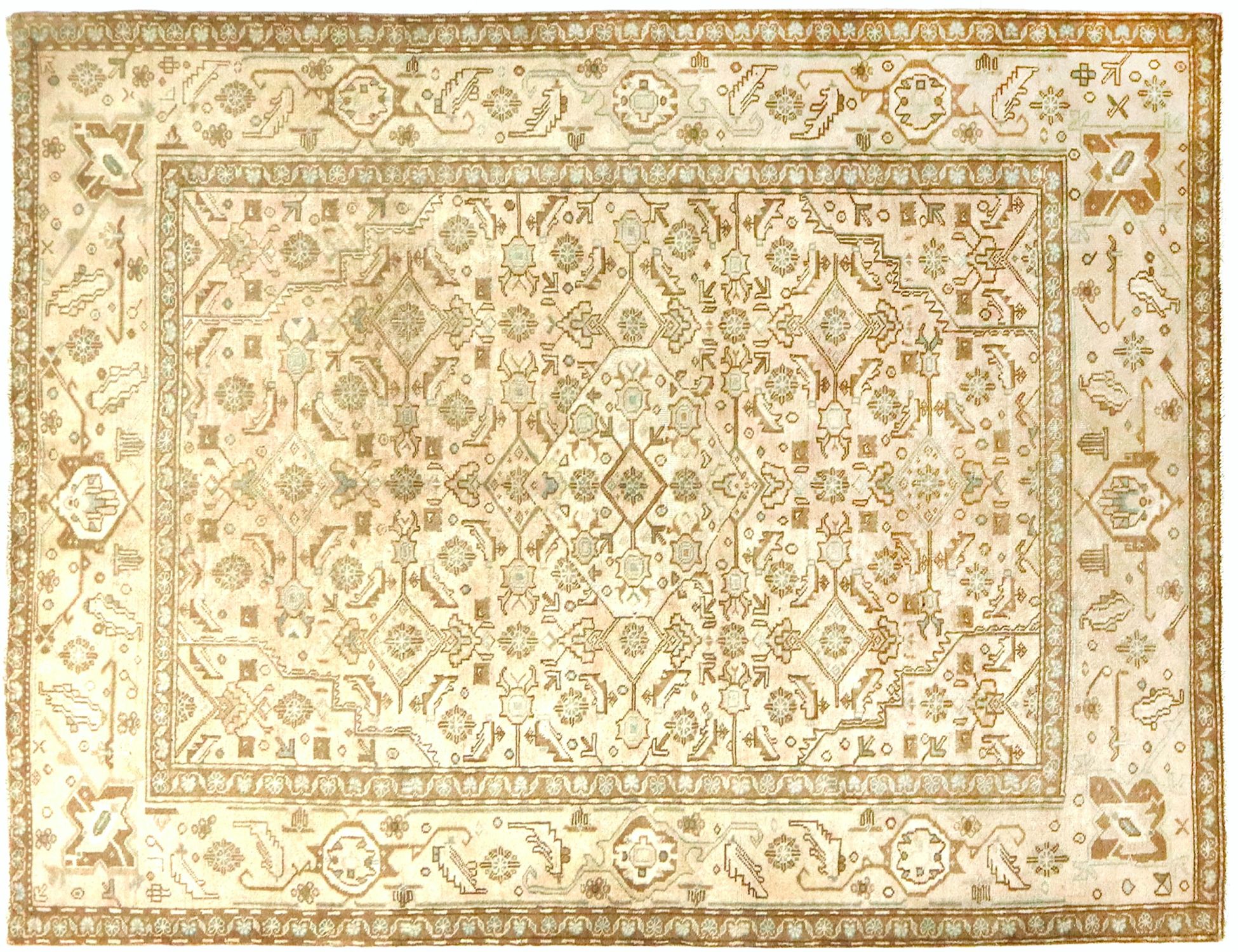 Tappeto vintage persiano  beige <br/>280 x 193 cm