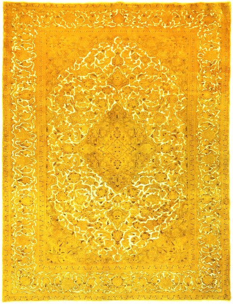 Jaune Persan Tapis Persan vintage 290 x 190 cm