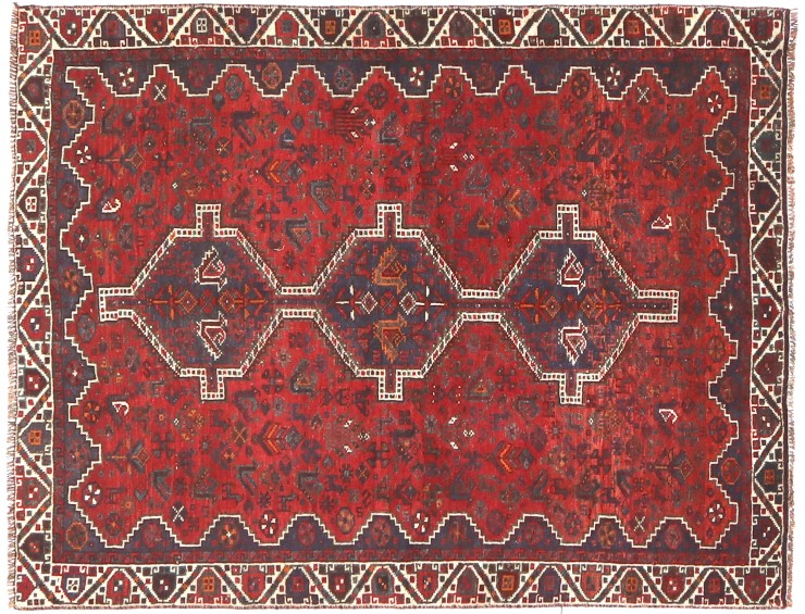Röda Persien Persisk vintage matta  195 x 145 cm