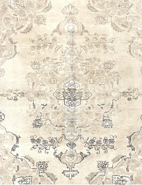 Beige Perzië Perzisch Vintage Tapijt  291 x 200 cm
