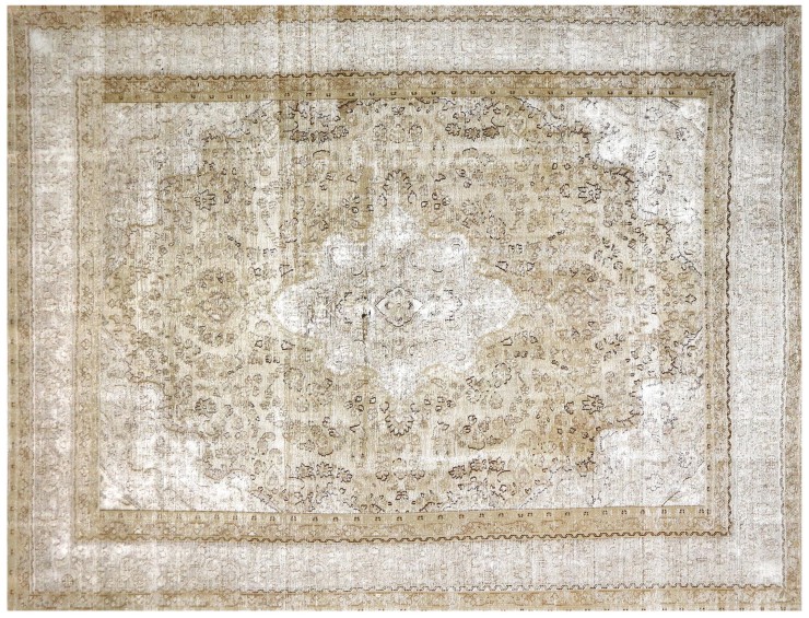 Beige Persien Persisk vintage matta  380 x 285 cm