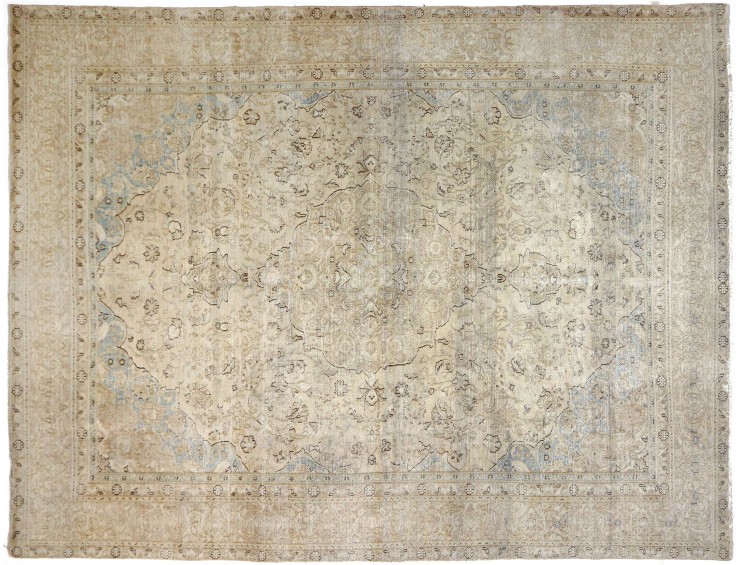 Beige Persien Persisk vintage matta  368 x 289 cm