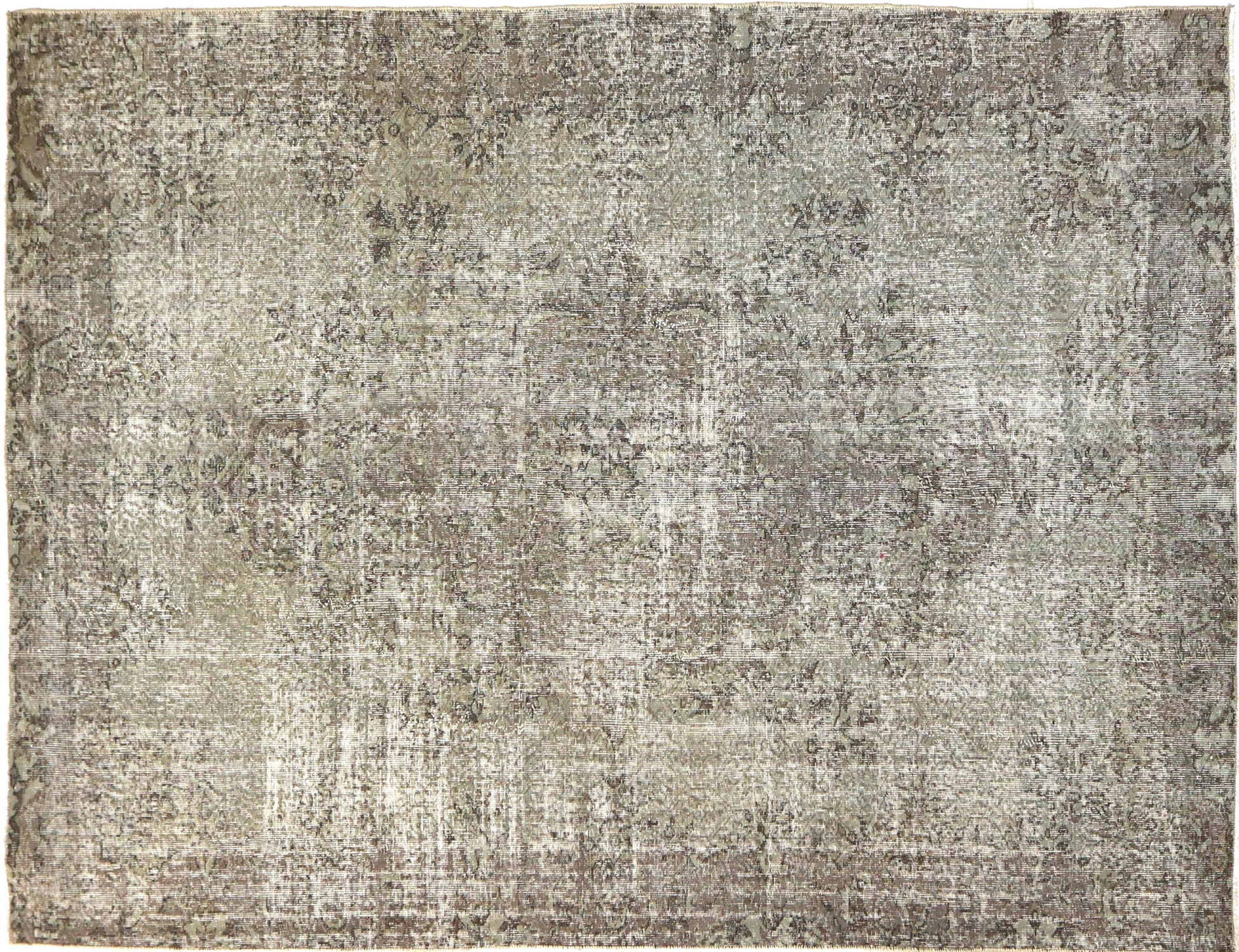 Grau Türkei Vintage Teppich 300 x 203 cm - Einzigartiger handgefertigter Teppich