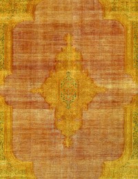 Gul Persien Persisk vintage matta  385 x 287 cm