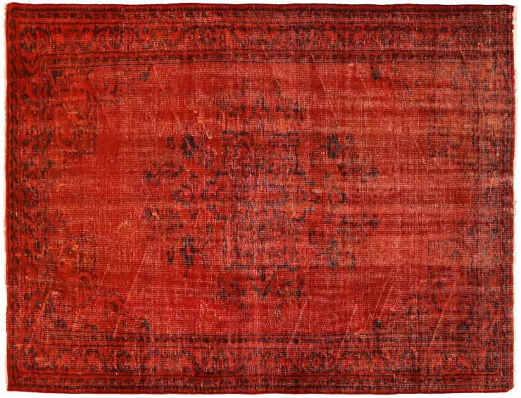 Rot Türkei Vintage Teppich 240 x 152 cm