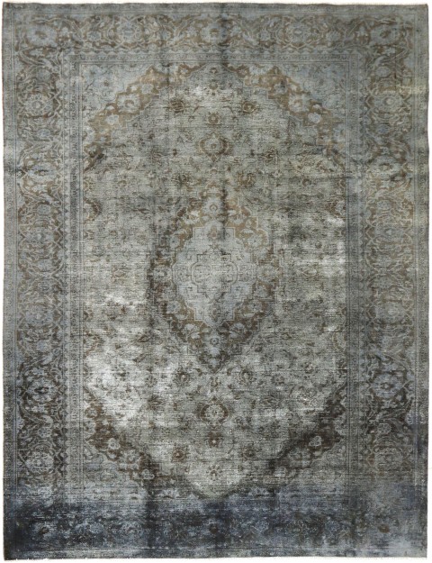 Grau Persien Persischer Vintage Teppich 345 x 243 cm