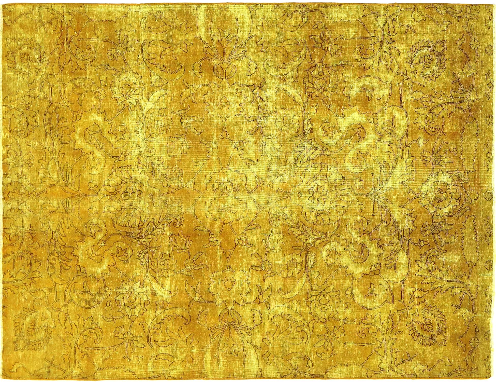 Persisk Vintagetæppe  gul <br/>280 x 200 cm