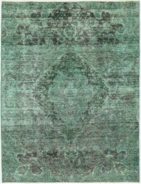Alfombra persa vintage 280 x 201 turquesa