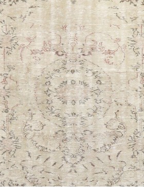 Grå Turkiet vintage matta  242 x 145 cm