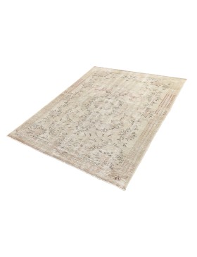 Grå Turkiet vintage matta  242 x 145 cm