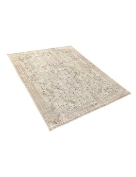 Grå Turkiet vintage matta  242 x 145 cm