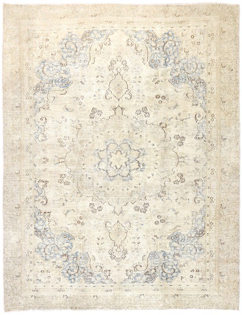 Beige Persien Persischer Vintage Teppich 335 x 257 cm
