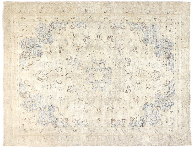 Beige persia Persisk vintage teppe 335 x 257 cm