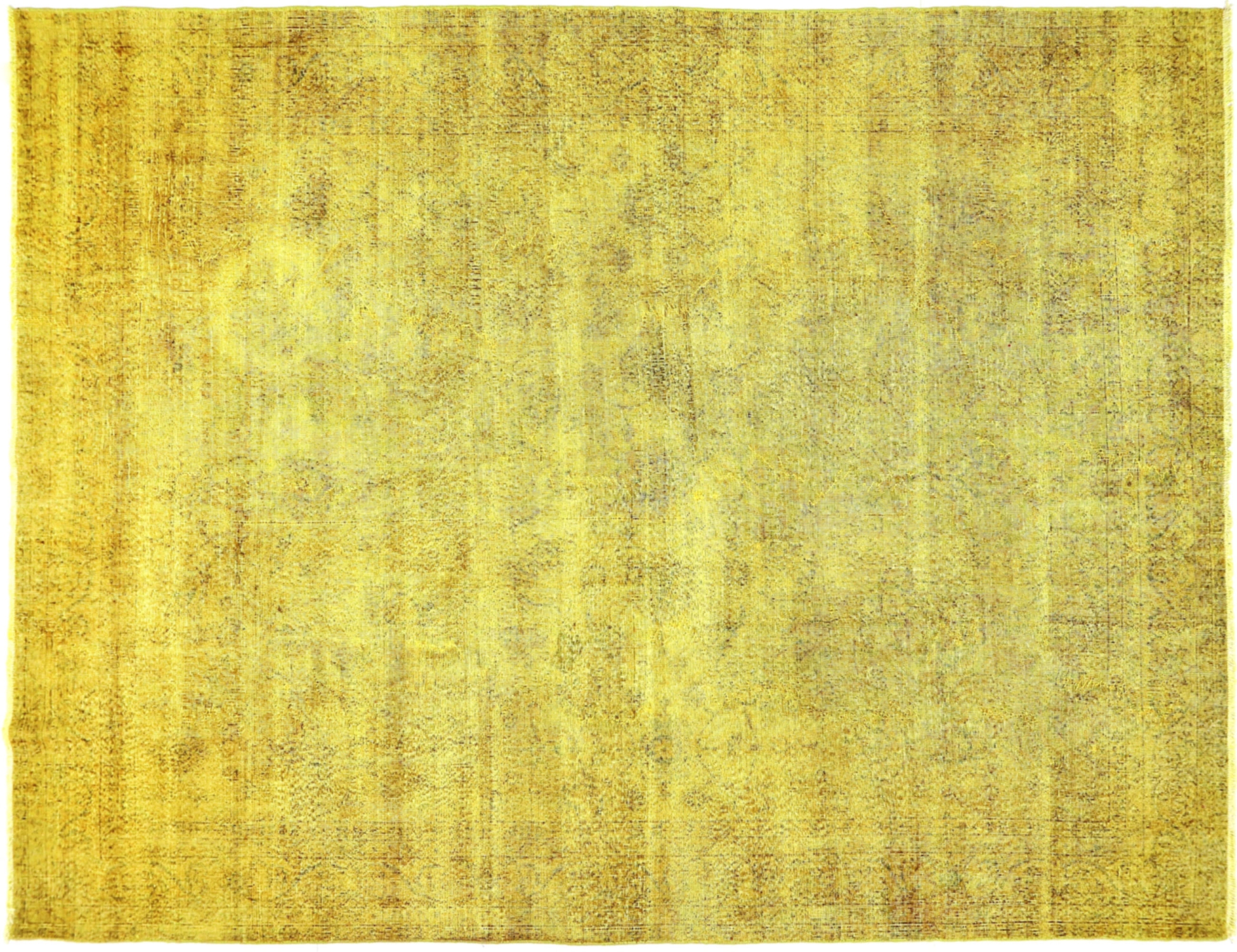 Gul Turkiet vintage matta 363 x 238 cm - Unik handgjord matta