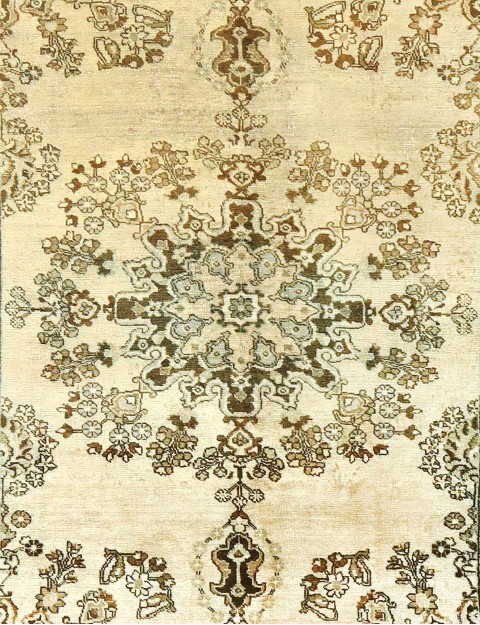 Beige Persien Persisk Vintagetæppe  280 x 195 cm