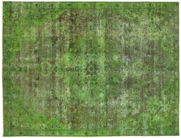 Grön Persien Persisk vintage matta  326 x 223 cm