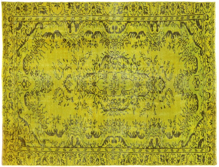Yellow Persia Persian Vintage Carpet 265 x 147 cm