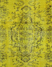 Yellow Persia Persian Vintage Carpet 265 x 147 cm - view 4