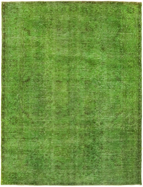 Grün Türkei Vintage Teppich 278 x 186 cm