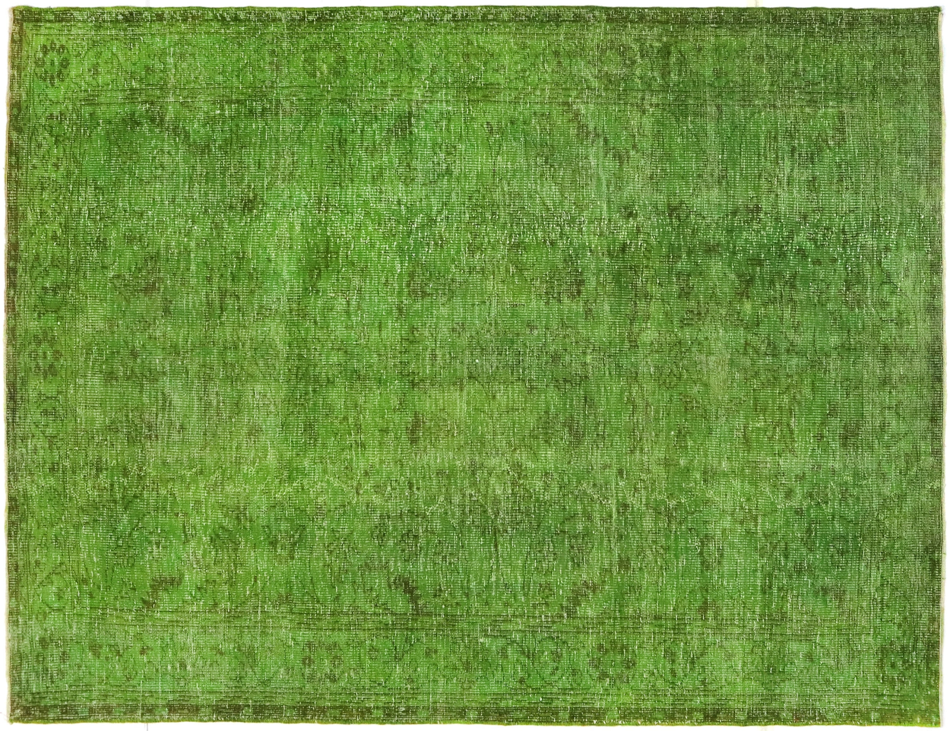 Verde Turquía Alfombra vintage 278 x 186 cm - Alfombra única hecha a mano